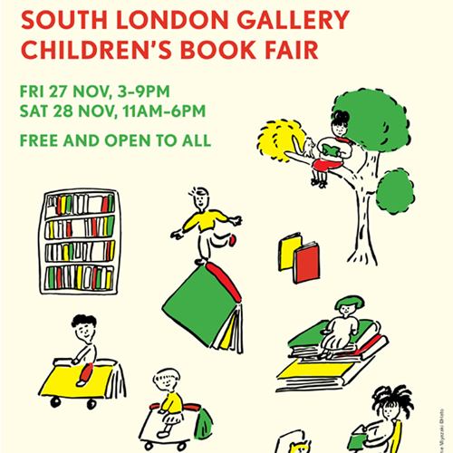 children's book fair poster.design by hato press・SOUTH LONDON GALLERY